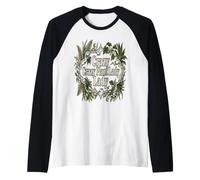 Funny Plant Lover Quote Crazy Plant Lady Humor Raglan Baseball Tee