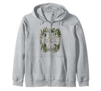 Funny Plant Lover Quote Crazy Plant Lady Humor Zip Hoodie