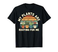 Funny Plant Lover Retro Sunset Gardening Quote Plant Mom T-Shirt