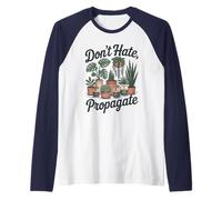Funny Plant Lover Vintage Gardening Nature Lover Vibes Raglan Baseball Tee