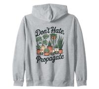 Funny Plant Lover Vintage Gardening Nature Lover Vibes Zip Hoodie