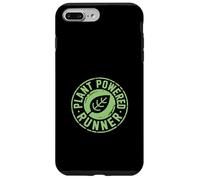Funny Plant Powered Runner Circular Badge Saying Case for iPhone 7 Plus/8 Plus