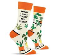 Funny Plant Socks for Women Teen Girls-SORRY I HAVE PLANTS THIS WEEKEND Novelty Fun Socks for Ladies Gardening Gifts for Plant Lovers-Valentines Easter Birthday Gag Gifts Christmas Stocking Fillers