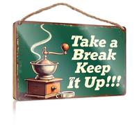 Funny Plaques For Men Take A Break Keep It Up! Hanging Decor Sign Pool Stuff(23X35CM)