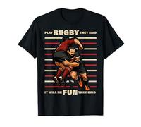 Funny Play Rugby They Said It Will Fun Be Bokke World T-Shirt