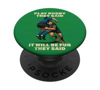 Funny Play Rugby They Said It Will Fun Bokke World PopSockets Adhesive PopGrip