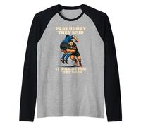 Funny Play Rugby They Said It Will Fun Bokke World Raglan Baseball Tee