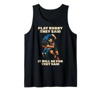 Funny Play Rugby They Said It Will Fun Bokke World Tank Top