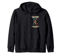 Funny Play Rugby They Said It Will Fun Bokke World Zip Hoodie