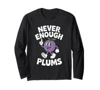 Funny Plum or Plums Retro Long Sleeve T-Shirt