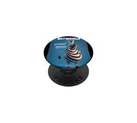 Funny Plump Zebra with Botswana Flag Costume PopSockets Adhesive PopGrip