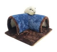 Funny Plush Cat Tunnel Bed,Soft Removable Guinea Pig Tunnels And Tubes for Cage,Fluffy Cat Tunnel,Small Animal Corner Hideout for Rat Hamster Hedgehog Ferret Accessories