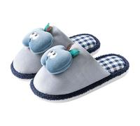 Funny Plush Slippers Women's Memory Foam Slippers Apple Fruit Slippers