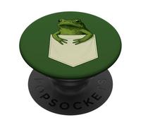 Funny Pocket Frog Lover Men Women Boys Girls Kids Toddler PopSockets Adhesive PopGrip