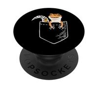 Funny Pocket Leopard Gecko Lover PopSockets Adhesive PopGrip