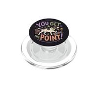 Funny Pointer Dog You Get The Point Pun Humor PopSockets PopGrip for MagSafe