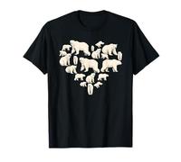 Funny Polar Bear Art For Men Women Arctic Polar Bear Lover T-Shirt