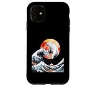 Funny Polar Bear Emerging From Ocean Waves Case for iPhone 11