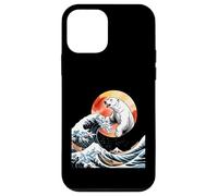 Funny Polar Bear Emerging From Ocean Waves Case for iPhone 12 mini