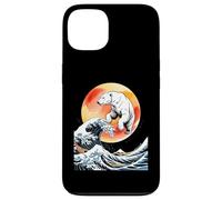 Funny Polar Bear Emerging From Ocean Waves Case for iPhone 13