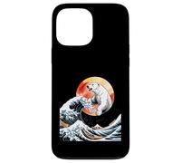 Funny Polar Bear Emerging From Ocean Waves Case for iPhone 13 Pro Max