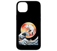 Funny Polar Bear Emerging From Ocean Waves Case for iPhone 14 Plus