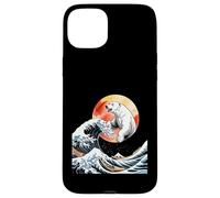 Funny Polar Bear Emerging From Ocean Waves Case for iPhone 15 Plus