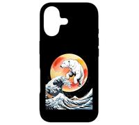 Funny Polar Bear Emerging From Ocean Waves Case for iPhone 17