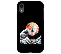 Funny Polar Bear Emerging From Ocean Waves Case for iPhone XR
