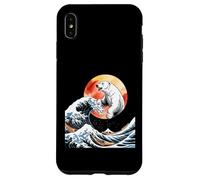 Funny Polar Bear Emerging From Ocean Waves Case for iPhone XS Max