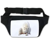 Funny Polar Bear Face Palm Waist Bag Fanny Pack White