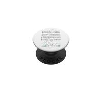 Funny Polar Bear music yoga Playing with Note PopSockets Adhesive PopGrip