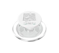 Funny Polar Bear music yoga Playing with Note PopSockets PopGrip for MagSafe