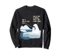 Funny Polar Bears Climate Change Satire Anti-Denial Art Sweatshirt