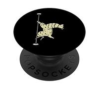 Funny Pole Dancing Llama Lover Gift Pole Dancer Fitness PopSockets PopGrip: Swappable Grip for Phones & Tablets