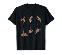 Funny Pole Dancing Sloth Cute Lazy Acrobatic Dancer Fan Gift T-Shirt