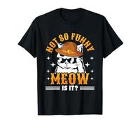 Funny Police Cat Policeman Meow Cop Cat Lover Sarcastic Fan T-Shirt