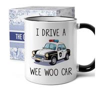 Funny Police Officer I Drive A Wee Woo Car | Ceramic Coffee Mug | 11 OZ