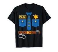 Funny Police Officer Uniform Costume Halloween or Party T-Shirt