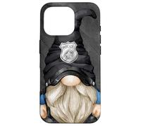 Funny Policeman Garden Gnome For Retired Officer Dad Police Case for iPhone 16 Pro