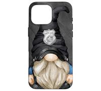 Funny Policeman Garden Gnome For Retired Officer Dad Police Case for iPhone 16 Pro Max