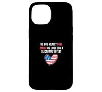 Funny Political Satire Maine Electoral Votes 2024 Election Case for iPhone 15