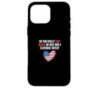 Funny Political Satire Maine Electoral Votes 2024 Election Case for iPhone 16 Pro Max