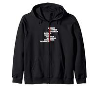 Funny Political Satire UK Politics Graphic Design Zip Hoodie