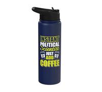 Funny Political Scientist Political Science Pol Sci Shirt Stainless Steel Insulated Water Bottle