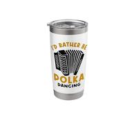 Funny Polka Dance Design for a Polka Muscian Stainless Steel Insulated Tumbler