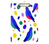 Funny Polka dots Hawk Nurse Clip Board Waterproof for First Year Teacher Must Haves Size 9 x 12.5 Tabla para escribir