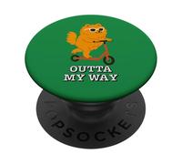 Funny Pomeranian Outta My Way Cool Dog PopSockets Adhesive PopGrip
