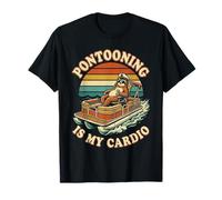 Funny Pontoon Boat Captain Sloth Pontooning is My Cardio T-Shirt
