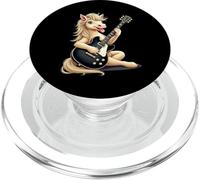 Funny Pony Playing Electric Guitar Design for Pony Lovers PopSockets PopGrip for MagSafe